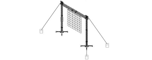 S7-H7-L1,600 - A 7 m span for screens up to 1,600 kg