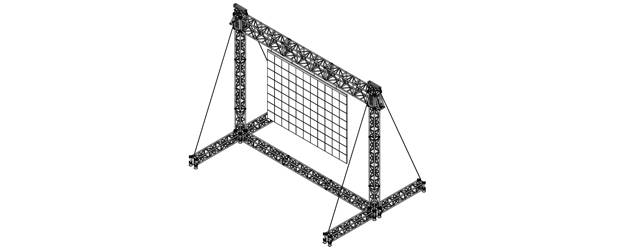 S9-H7-L2,900 - For screens with a max load of 2,900 kg