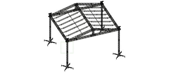 12x10m Double-Pitch Roof