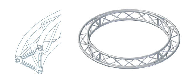 TE - Triangular truss with external vertex