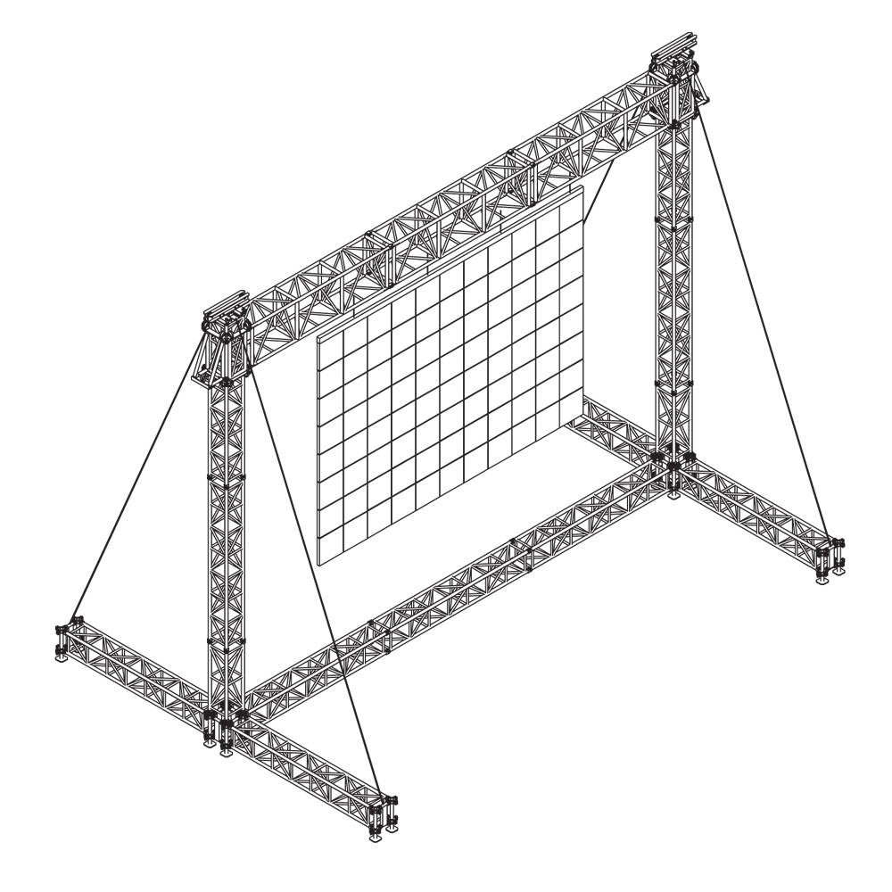 S9-H7-L2,900 - For screens with a max load of 2,900 kg