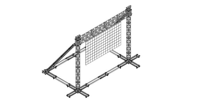LED screen ground supports
